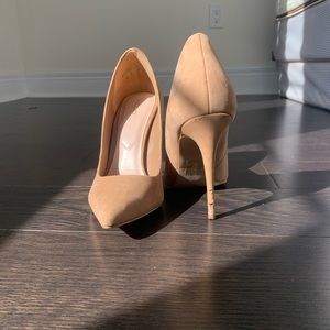 Pointed Stiletto Nude Heels